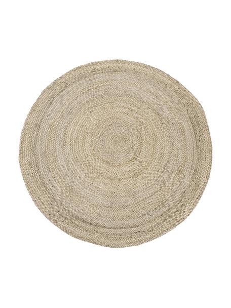 Rond juten vloerkleed Sharmila, handgemaakt, 100% jute

Omdat het gevoel van jute vloerkleden een beetje ruw is, zijn ze minder geschikt voor direct contact met de huid., Bruin, Ø 100 cm (maat XS)