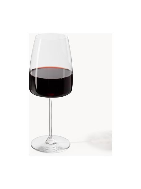 Verres à vin rouge en cristal Lucien, 4 pièces, Cristal, Transparent, Ø 9 x haut. 24 cm, 670 ml