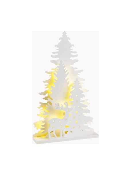 Pieza luminosa LED Forta, funciona a pilas, Plástico, Blanco, An 22 x Al 36 cm