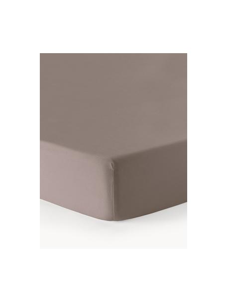 Topper-Spannbettlaken Biba, Flanell, Webart: Flanell, Taupe, B 140 x L 200 cm, H 15 cm