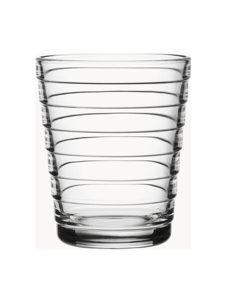 Vasos Aino Aalto, 2 uds., Vidrio, Transparente, Ø 7 x Al 9 cm, 220 ml
