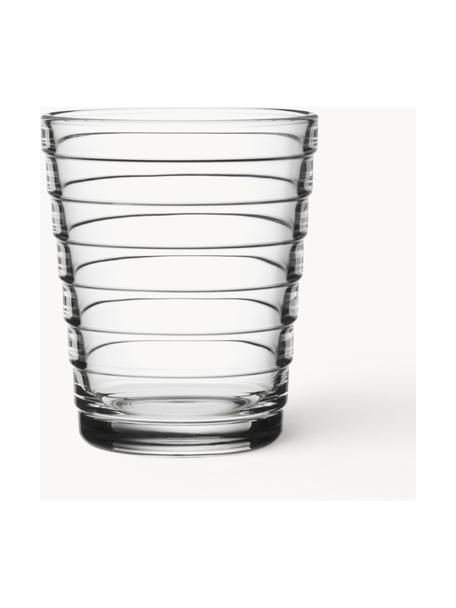 Bicchieri Aino Alvar Aalto 2 pz, Vetro, Trasparente, Ø 7 x Alt. 9 cm, 220 ml