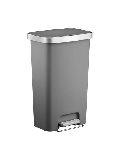 Pattumiera con ruote integrate Hana, Plastica, Grigio opaco, Larg. 41 x Alt. 65 cm