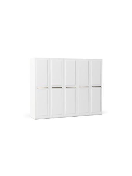 Modulární skříň s 5 dveřmi Charlotte, různé varianty, Bílá, Š 250 x V 200 cm, vnitřní část Basic