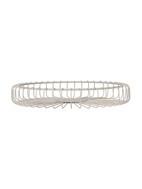 Fruitmand Estra, Gecoat staal, Beige, Ø 37 x H 6 cm