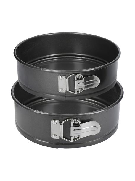 Moldes horno antiadherentes MasterClass, 2 uds., Acero al carbono con revestimiento antiadherente, Negro, Set de diferentes tamaños
