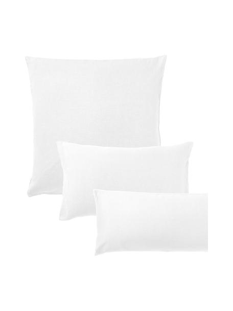 Taie d'oreiller en lin délavé Airy, 100 % pur lin
Densité 110 fils par pouce carré, qualité standard

Le lin est une fibre naturelle qui se caractérise par sa respirabilité, sa résistance et sa douceur. Le lin est un matériau rafraîchissant et absorbant qui absorbe et évacue rapidement l'humidité, ce qui le rend idéal pour les températures chaudes.

Le matériau est certifié STANDARD 100 OEKO-TEX®, 15.HIN.65948, HOHENSTEIN HTTI, Blanc, larg. 50 x long. 70 cm