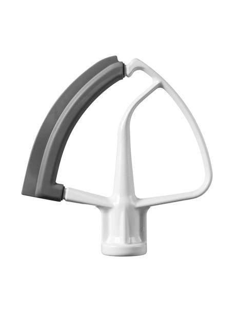 Frusta piatta per robot da cucina Flexi, Metallo rivestito con un bordo in silicone, Bianco, grigio, Larg. 14 x Alt. 13 cm