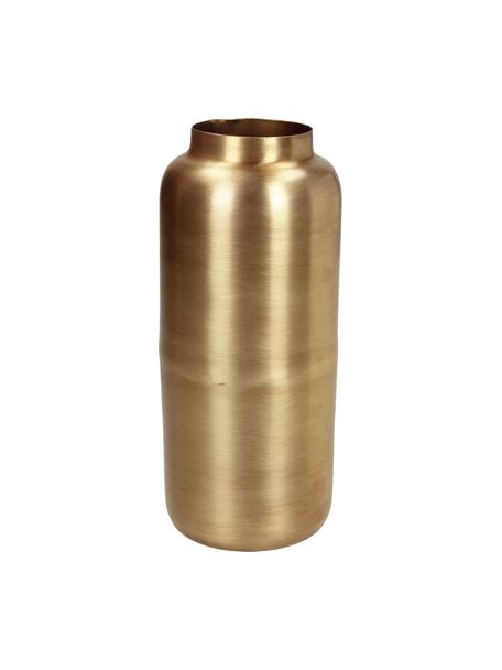 Deko-Vase Simply in Messingfarben, Metall, beschichtet, Messingfarben, Ø 8 x H 19 cm