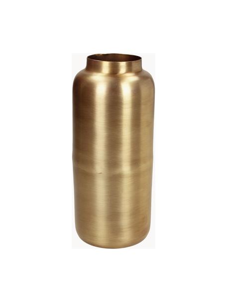 Jarrón decorativo Simply, Metal recubierto, Dorado, Ø 8 x Al 19 cm