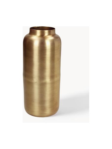Deko-Vase Simply, H 19 cm, Metall, beschichtet, Goldfarben, Ø 8 x H 19 cm