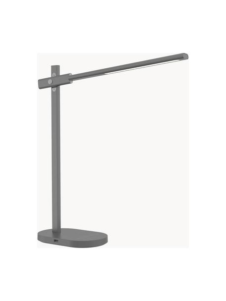 Dimmbare LED-Schreibtischlampe Office mit Touch-Funktion, Lampenfuß: Aluminium, beschichtet, Grau, B 12 x H 48 cm