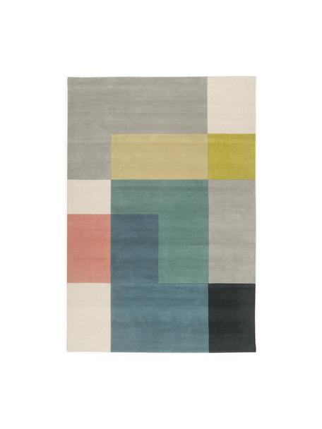 Tapis design laine multicolore Tetris, 100 % laine

Les tapis en laine peuvent perdre des fibres lors des premières semaines et des peluches peuvent se former, ce phénomène est naturel et diminue à mesure de votre usage et du temps, Multicolore, larg. 200 x long. 300 cm (taille L)