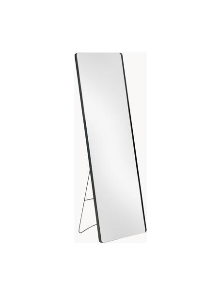 Eckiger Standspiegel Verdal, Rahmen: Metall, beschichtet, Spiegelfläche: Spiegelglas, Schwarz, B 45 x H 140 cm