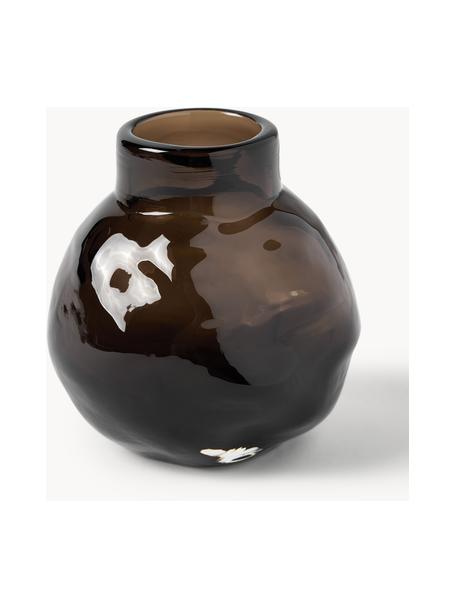 Vase en verre Bunch, haut. 12 cm, Verre, Grège, translucide, Ø 12 x haut. 12 cm