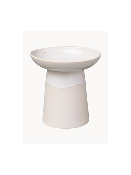Vase Winter Glow, Premium Porzellan, Hellbeige, Weiß, Ø 15 x H 15 cm