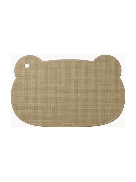 Tapis de bain antidérapant en silicone pour la douche ou la baignoire Sailor, Caoutchouc naturel, Beige, larg. 35 x long. 55 cm