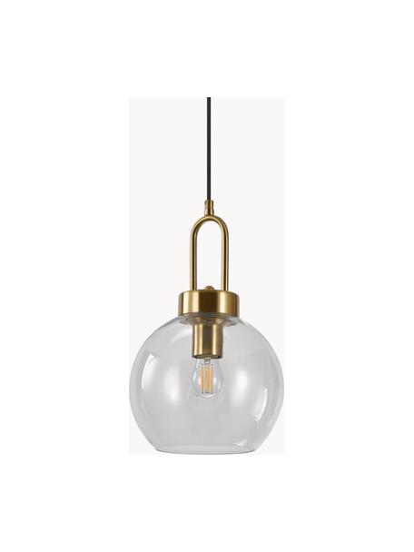 Lampada a sospensione con sfera di vetro Luton, Paralume: vetro, Trasparente lucido, Ø 25 x Alt. 33 cm