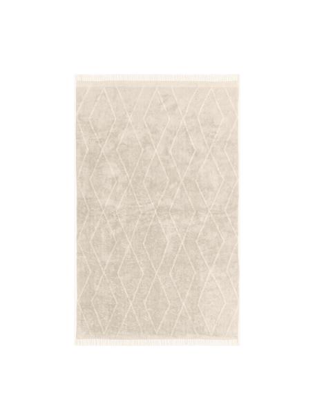 Tapis en coton tufté main Bina, Beige, larg. 200 x long. 300 cm (taille L )