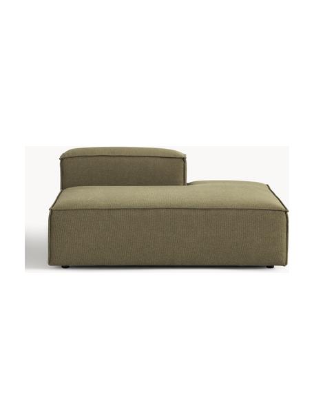 Diván modular Lennon, Tapizado: 100% poliéster Alta resis, Estructura: madera contrachapada de p, Patas: plástico Este producto es, Tejido verde oliva, An 150 x F 123 cm, respaldo derecho