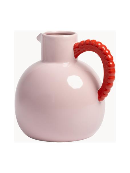 Caraffa fatta a mano Pearl, 2,5 L, Gres, Rosa chiaro, corallo, 2,5 L