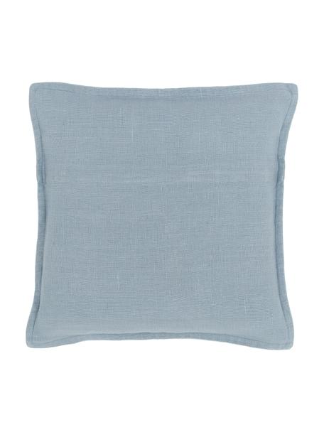 Poszewka na poduszkę z lnu Lanya, 100% len, Jasny niebieski, S 40 x D 40 cm