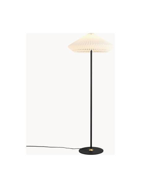 Stojací lampa Paris, Bílá, černá, V 140 cm