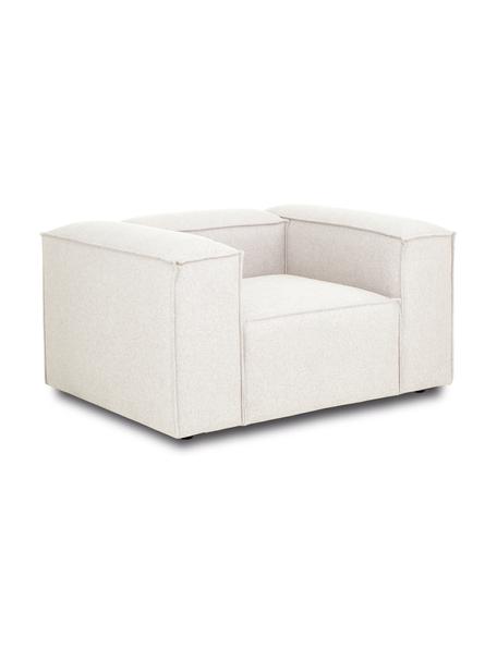 Fotel Lennon, Tapicerka: 100% poliester Dzięki tka, Stelaż: lite drewno sosnowe, cert, Nogi: tworzywo sztuczne Nogi zn, Beżowa tkanina, S 130 x G 101 cm