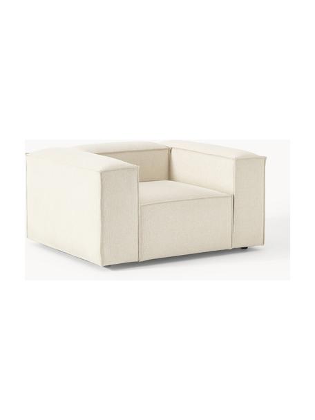 Fauteuil Lennon, Tissu blanc cassé, larg. 130 x prof. 101 cm