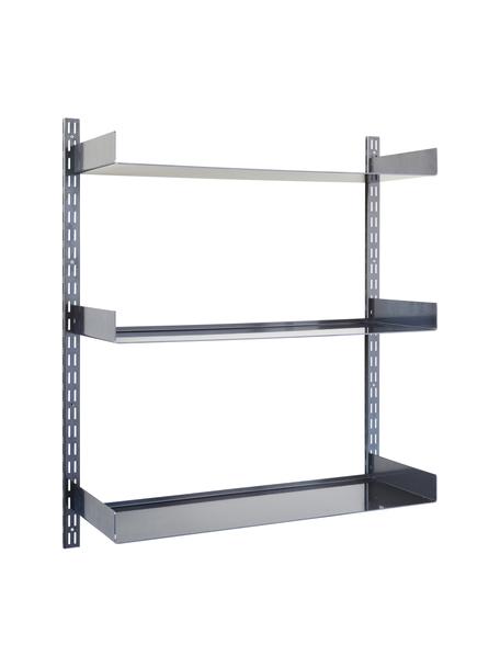 Półka ścienna ze stali Fari, Stal powlekana, Czarny, S 90 x W 100 cm