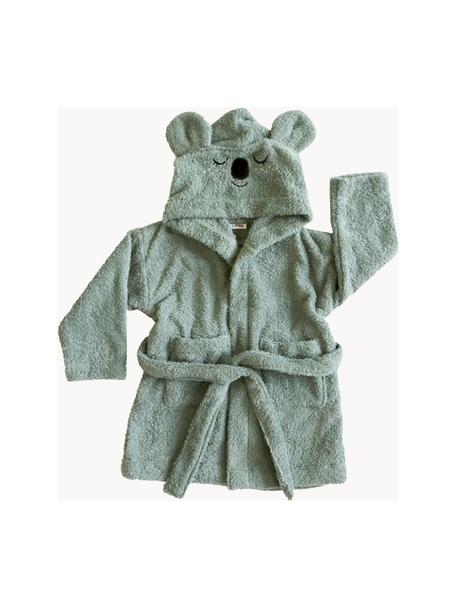 Dětský župan Koala, různé velikosti, 100 % bio bavlna, s certifikátem GOTS, Modrozelená, Š 40 cm, D 60 cm