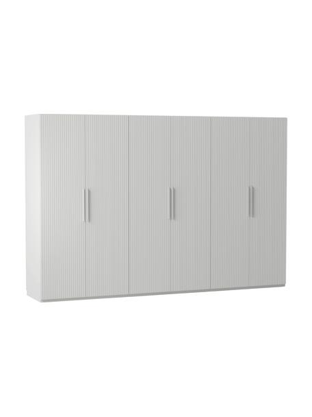 Modulární skříň s otočnými dveřmi Simone, šířka 300 cm, více variant, Dřevo, šedá, Interiér Basic, Š 300 x V 200 cm