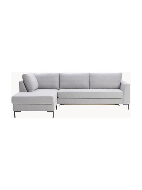 Pohovka na spanie s matracom Luna (3-miestna), Svetlosivá, Š 270 x H 184 cm, ľavé rohové prevedenie