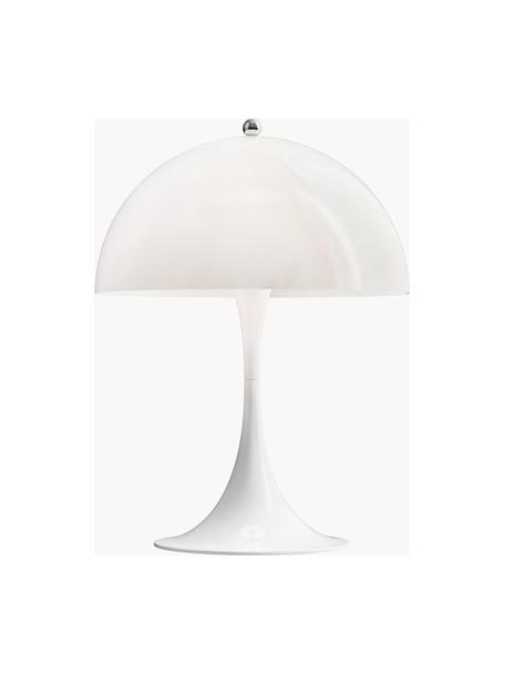 Lampa stołowa LED z funkcją przyciemniania Panthella, W 34 cm, Stelaż: aluminium powlekane, Białe szkło akrylowe, Ø 25 x 34 cm