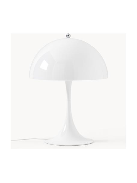 Lampa stołowa LED z funkcją przyciemniania Panthella, W 34 cm, Stelaż: aluminium powlekane, Białe szkło akrylowe, Ø 25 x 34 cm