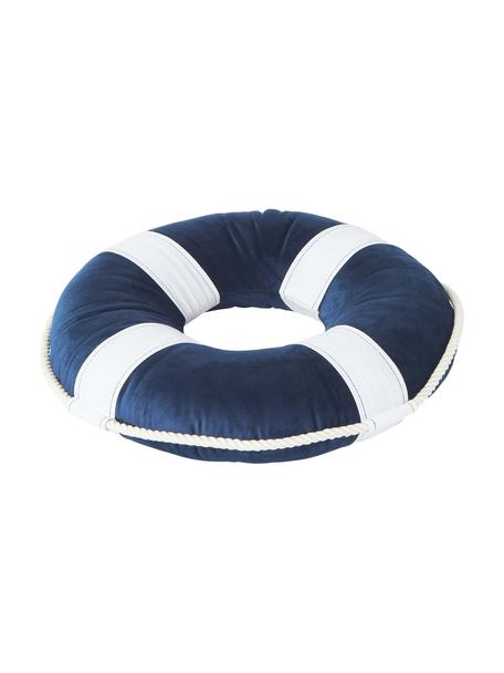 Okrúhly vankúš Duffle, Modrá, Ø 35 cm