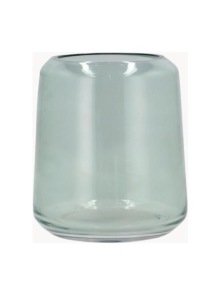 Portaspazzolino in vetro Vintage, Vetro, Turchese trasparente, Ø 10 x Alt. 12 cm