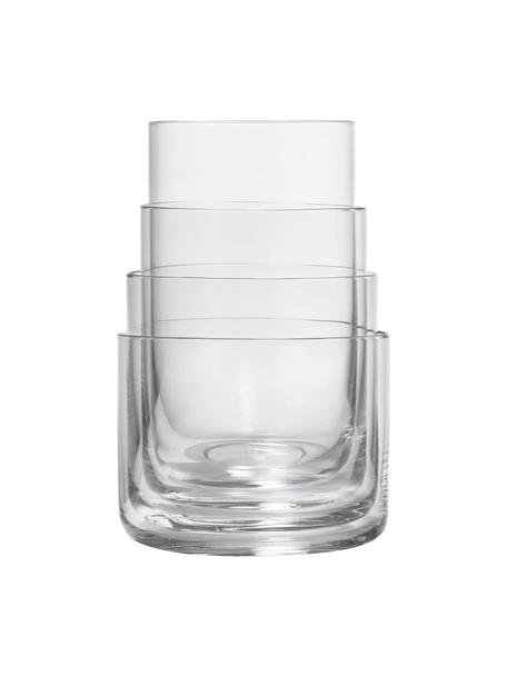 Verres à eau Nesting, 4 élém., Cristal, Transparent, Lot de différentes tailles