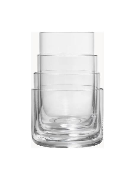 Set de vasos Nesting, 4 uds., Cristal, Transparente, Set de diferentes tamaños