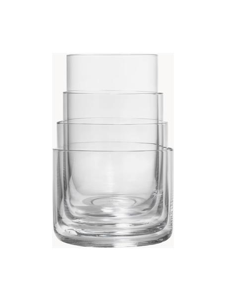 Waterglazen Nesting, 4 stuks, Kristalglas, Transparant, Set met verschillende formaten