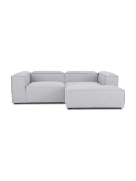 Canapé d'angle modulable gris clair Lennon, Tissu gris clair, larg. 238 x prof. 180 cm, méridienne à droite