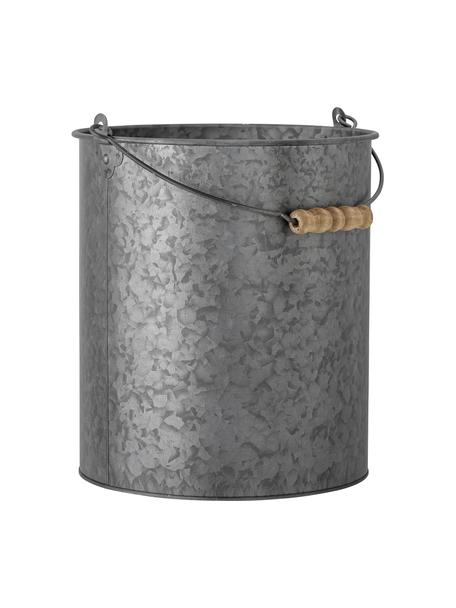 Kbelík s rukojetí z březového dřeva Dusan, Šedá, Ø 28 cm, V 30 cm
