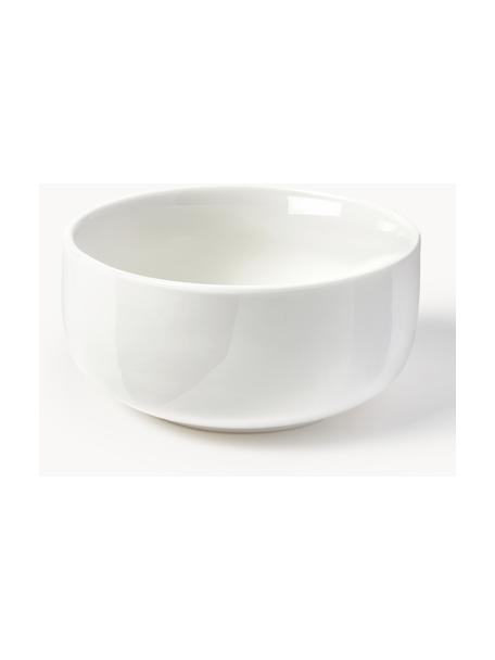 Ciotole in porcellana Nessa 4 pz, Porcellana, Bianco latte lucido, Ø 14 cm