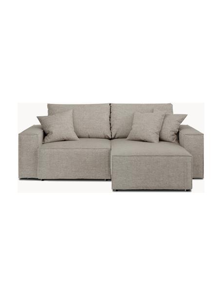 Rohová pohovka s funkciou postele a úložným priestorom Melow (3-miestna), Svetlosivá, Š 250 x H 150 cm