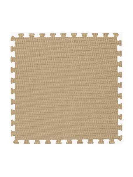 Erweiterbare Spielmatte Clay, 9-tlg., EVA-Schaum, Beige, B 131 x L 131 cm