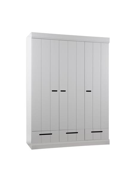 Armoire 3 portes battantes Dennis, Gris, larg. 140 x haut. 195 cm