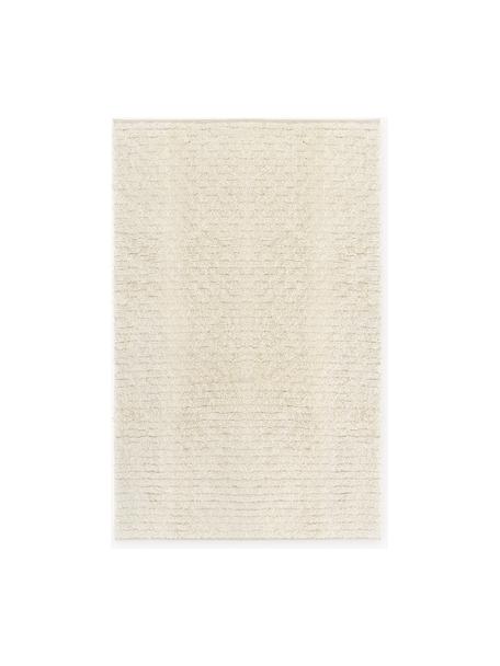 Ręcznie tkany dywan z wełny z wypukłą strukturą Octavia, 71% wełna, 29% bawełna

Włókna dywanów wełnianych mogą nieznacznie rozluźniać się w pierwszych tygodniach użytkowania, co ustępuje po pewnym czasie, Kremowobiały, S 200 x D 300 cm (Rozmiar L)