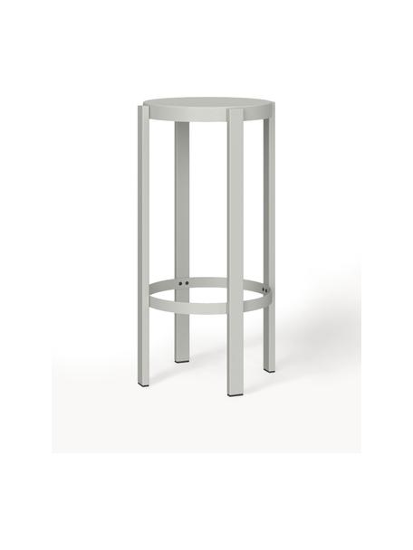 Kovová barová stolička Doon, Oceľ s práškovým náterom, Svetlosivá, Ø 35 x V 75 cm