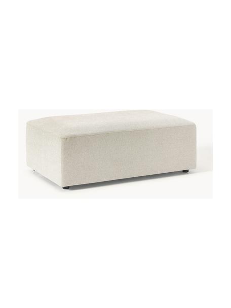 Pouf XL Melva, Tissu beige clair, larg. 116 x prof. 72 cm