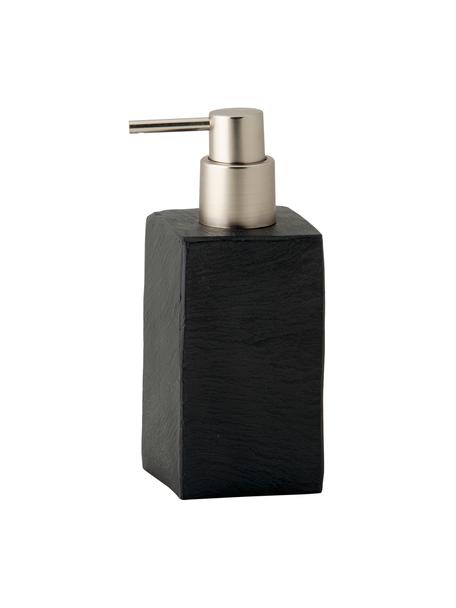 Dávkovač mýdla v břidlicovém vzhledu Slate, Černá, Š 7 cm, V 17 cm